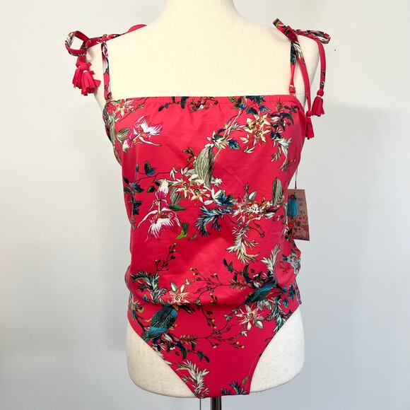 Johnny Was Malakye Blouson One-Piece Swimsuit | Size: XS NWT - Picture 2 of 12